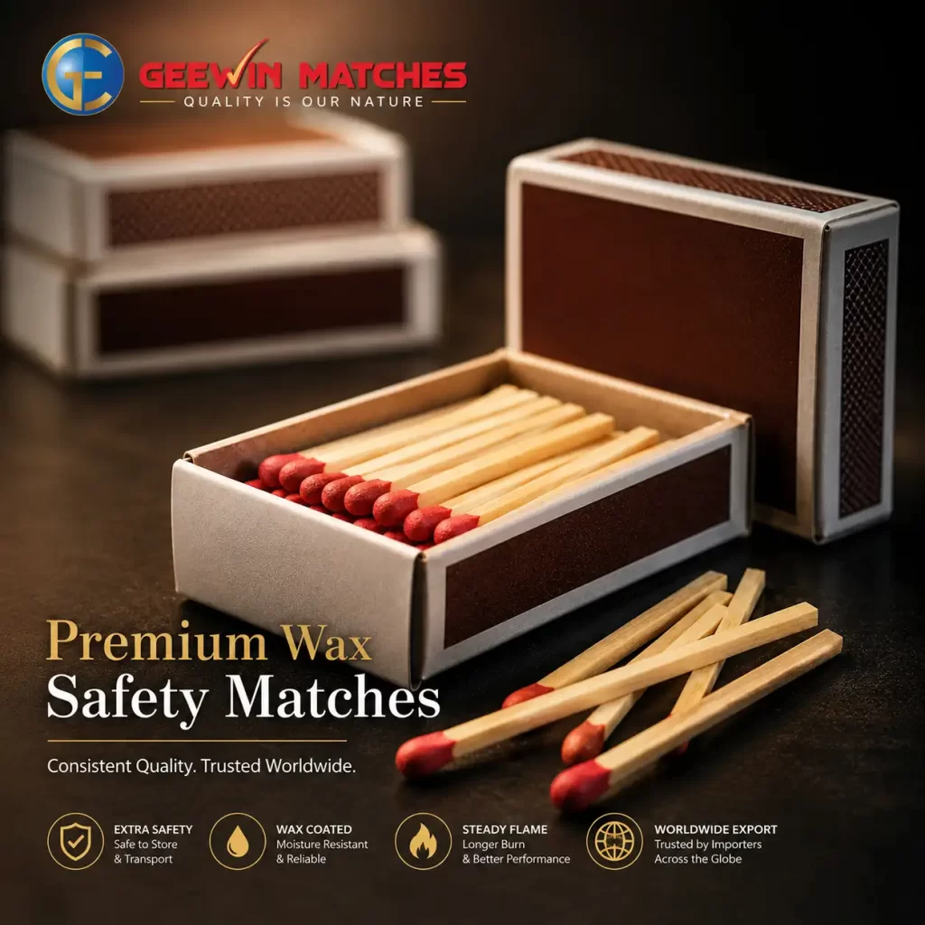Wax Safety Matches Manufacturer & Exporter