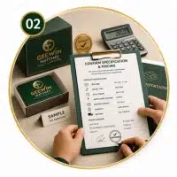Cardboard Safety Matches 14 step2 - Confirm Specification and Pricing